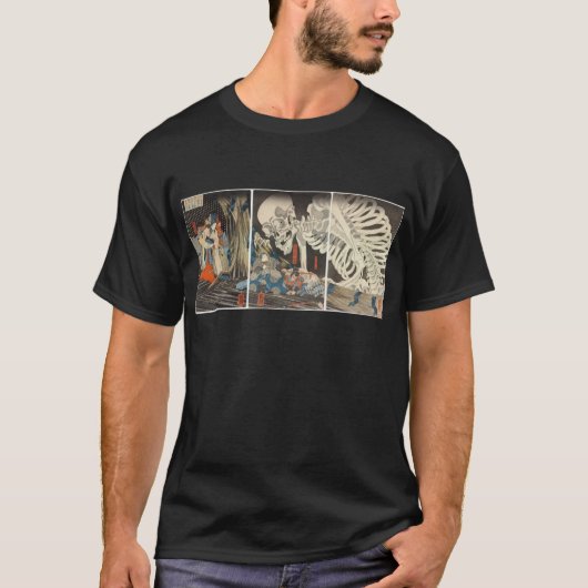 Takiyasha魔法使いおよび骨組幽霊 Tシャツ (正面)