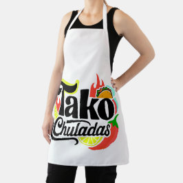Tako Chuladas Fun Mexican Food All-Over Print Apro エプロン