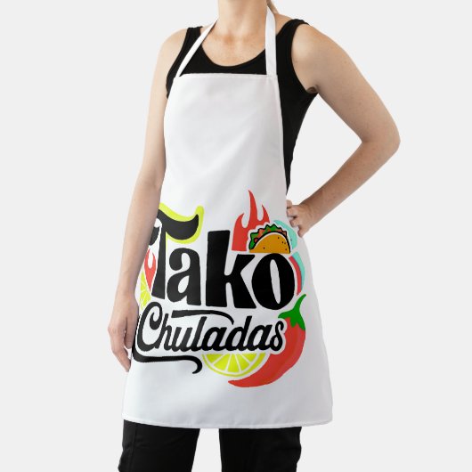 Tako Chuladas Fun Mexican Food All-Over Print Apro エプロン (インサイチュ)