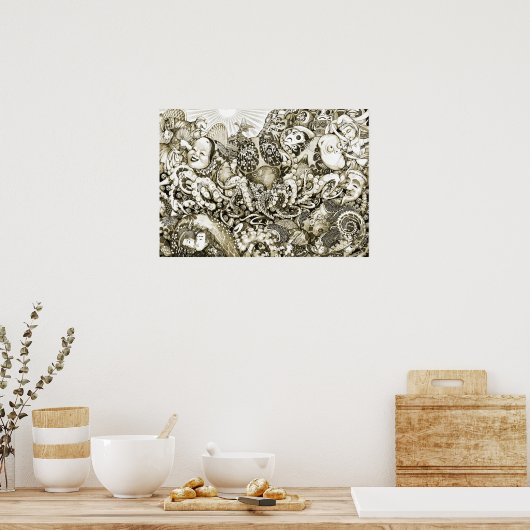 Tako emaki300 @miyasan_art ポスター (キッチン)