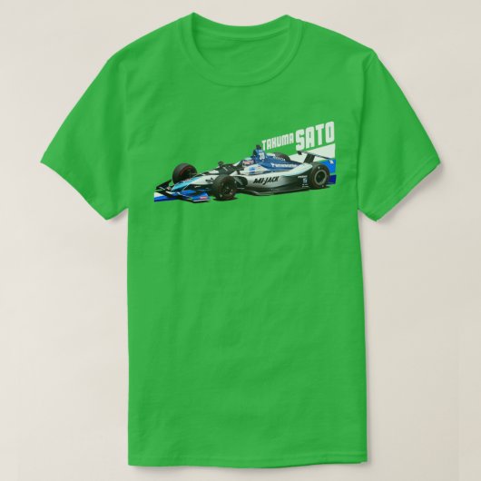 Takuma Sato 2018 dark colors Tシャツ (デザイン正面)