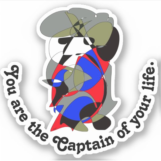 TAKUROMAN「Captain」（船長） シール (正面)