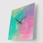 TAKUROMAN「Illusion」 スクエア壁時計 (傾斜)