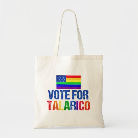 Talaricoレインボーアメリカ国旗 2026年選挙 トートバッグ (正面)