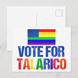 Talaricoレインボーアメリカ国旗 2026年選挙 ポストカード