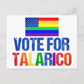 Talaricoレインボーアメリカ国旗 2026年選挙 ポストカード (正面)