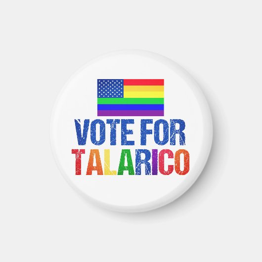 Talaricoレインボーアメリカ国旗 2026年選挙 マグネット (正面)
