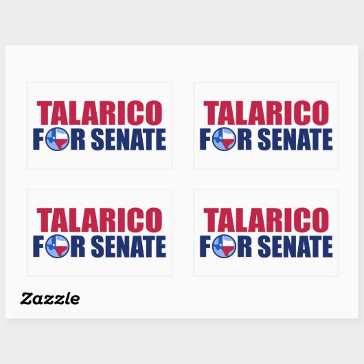 Talarico 上院議員 テキサス州 2026年選挙 長方形シール (シート)