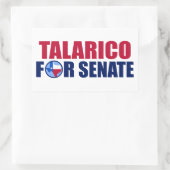Talarico 上院議員 テキサス州 2026年選挙 長方形シール (バッグ)