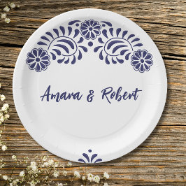 TALAVERA FLOWER ペーパープレート