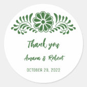 TALAVERA FLOWER ラウンドシール (正面)