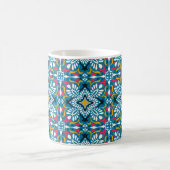 Talavera Mosaic：多文化シームレス壁紙。 コーヒーマグカップ (中央)