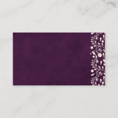 Talavera Purple Beige Wedding Place Card プレイスカード (裏面)