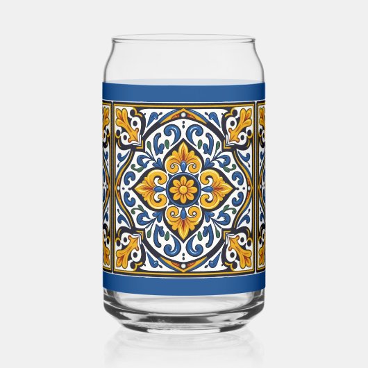 Talavera Spanish Tile ガラス缶 (左)