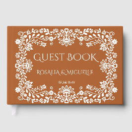 Talavera terracotta vintage Mexican wedding ゲストブック