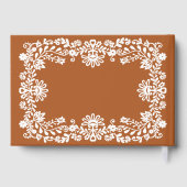 Talavera terracotta vintage Mexican wedding ゲストブック (裏面)