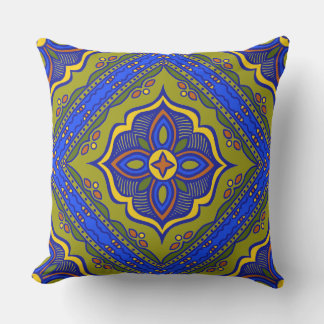 Talavera Tile Outdoor Pillow アウトドアクッション