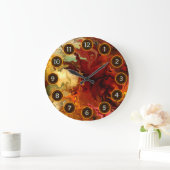 talby rafiによる抽象的概念の超現実主義者 ラージ壁時計 (ホーム)