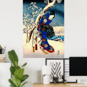 Tale of Genji 1853 Left ポスター (ホームオフィス)