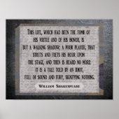 Tale told by an idiot --- Art Print -Shakespeare ポスター (正面)