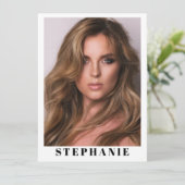 Talent Essentials Flip Card | Custom Comp Cards 招待状 (スタンド正面)