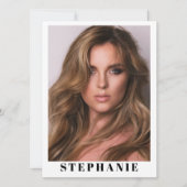 Talent Essentials Flip Card | Custom Comp Cards 招待状 (正面)