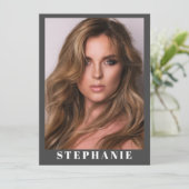 Talent Essentials Flip Card | Custom Comp Cards 招待状 (スタンド正面)