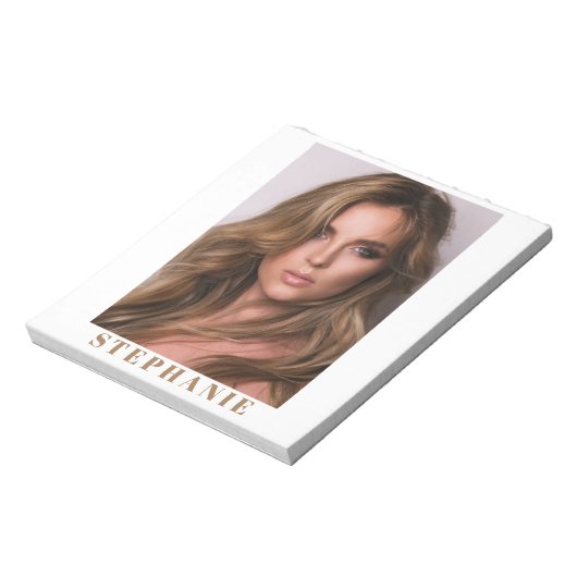 Talent Headshot Small Notepad | Custom Name ノートパッド (回転)