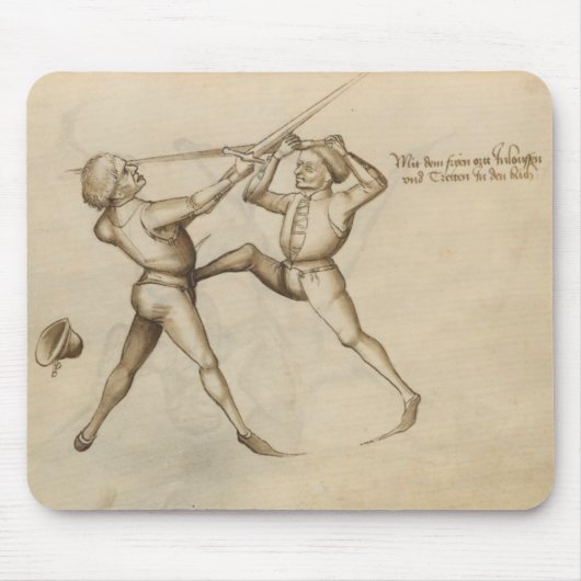 Talhofferの蹴り マウスパッド (正面)