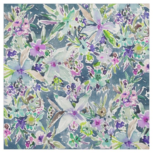 TALIAの庭のカラフルなBadassの花柄 ファブリック (見本)