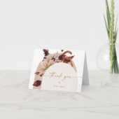 TALIAボヘミアンウォーター秋フローラアーチ サンキューカード (正面)