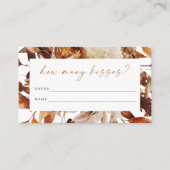 TALIAボホ秋どのぐらいキスブライダルシャワーカード プレイスカード (正面)