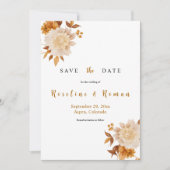 TALIA Boho Save the Date Template 招待状 (正面)