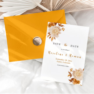 TALIA Boho Save the Date Template 招待状