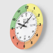 Taling Time先生とクラスルーム・ツール ラージ壁時計 (傾斜)