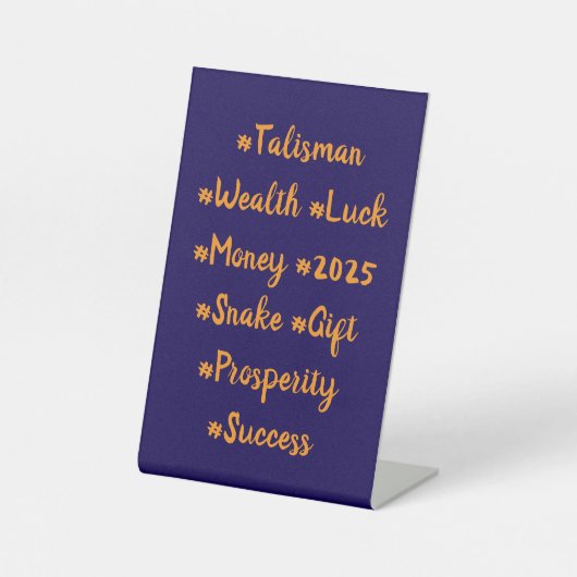 #Talisman #Wealth #Luck #Money #2025 #Snake #Gift 台座サイン (正面)