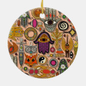 talismans peach fuzz セラミックオーナメント (裏面)