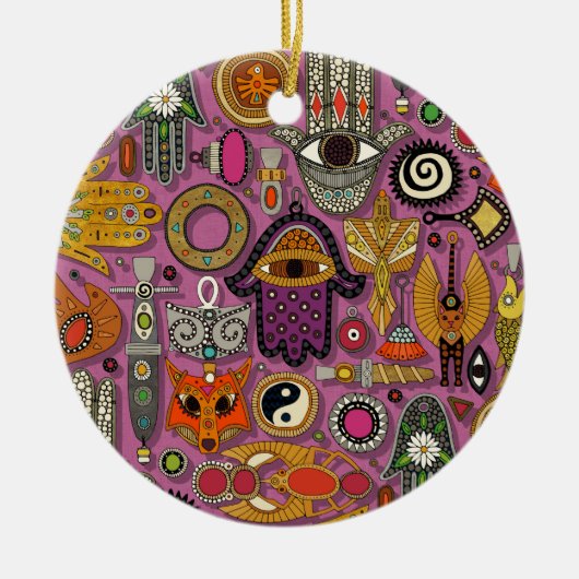 talismans peony セラミックオーナメント (正面)