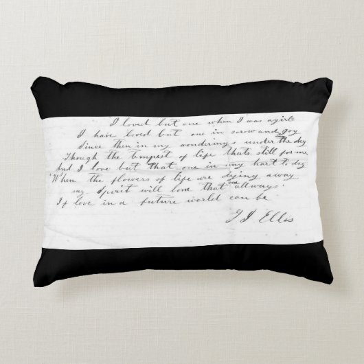 Talithaの歌の叙情詩のアクセントの枕 アクセントクッション (正面)