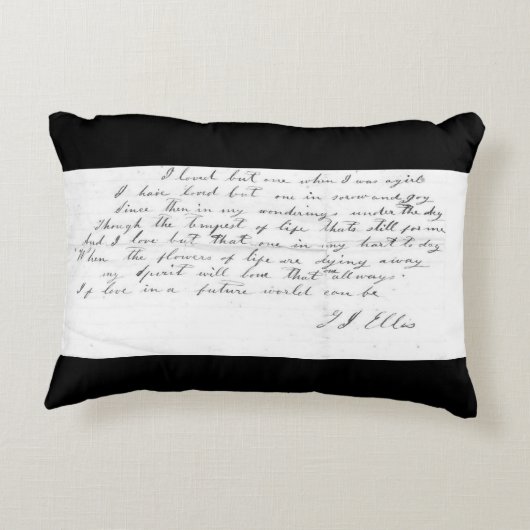 Talithaの歌の叙情詩のアクセントの枕 アクセントクッション (裏面)