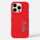 TALKロゴ赤 Case-Mate iPhoneケース (裏面)
