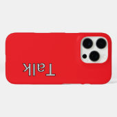 TALKロゴ赤 Case-Mate iPhoneケース (裏面 (横))