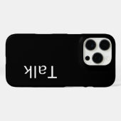 TALKロゴ黒 Case-Mate iPhoneケース (裏面 (横))