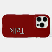 TALKロゴDKレッド Case-Mate iPhoneケース (裏面 (横))