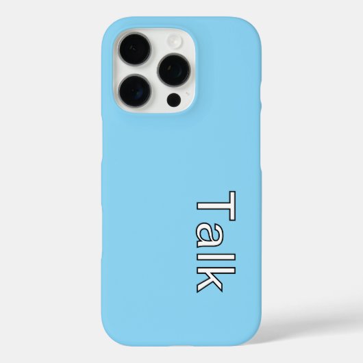 TALKロゴLt Blue Case-Mate iPhoneケース (裏面)