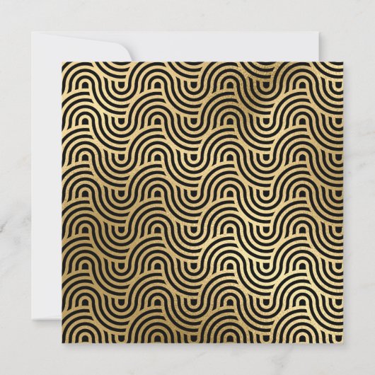 Talk 30 To Me金ゴールドスクリプト30th誕生日 招待状 (裏面)