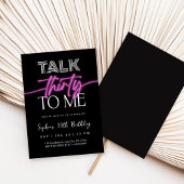 Talk 30 To Me 30歳の誕生日 招待状
