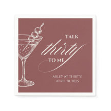 Talk 30 to me Modern Minimalist 30th Birthday