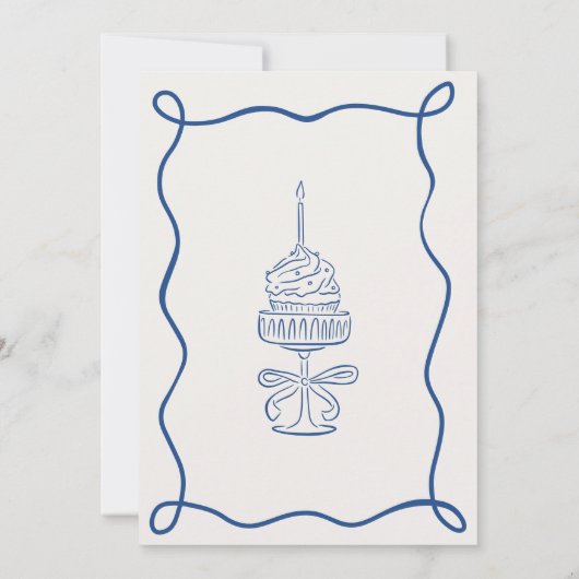 Talk 30 To Me Whimsical Doodle Art 30th Birthday 招待状 (裏面)