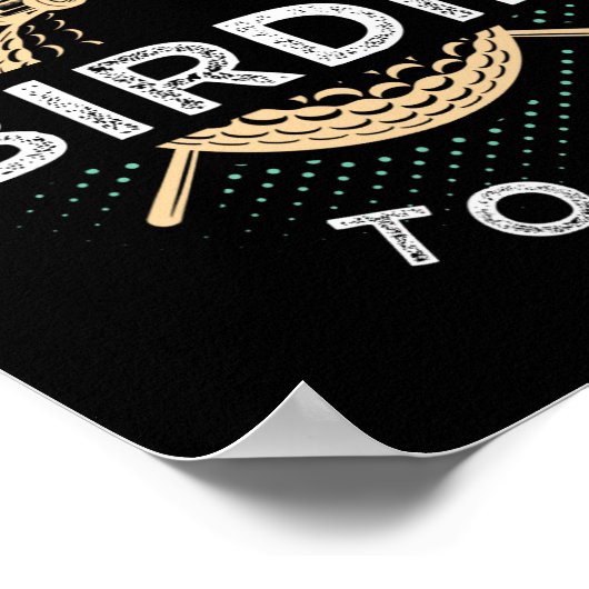 Talk Birdie To Me Funny Golf Player Pun Golfer  ポスター (角)